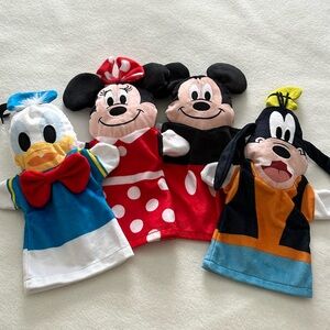 Set of 4 Disney hand puppets